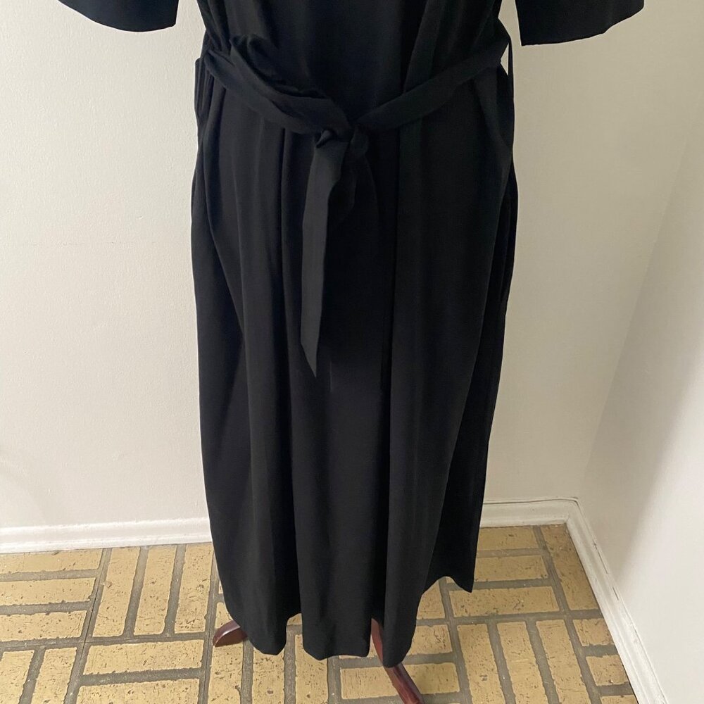 COS Belted Belt Shirt Dress Black Classic Basic - Picture 8 of 8